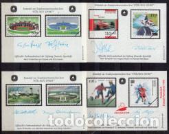Sellos: ALEMANIA 4 HOJAS BLOQUE &rdquo; FUR DEN SPORT &rdquo; ( NUM. 1)
