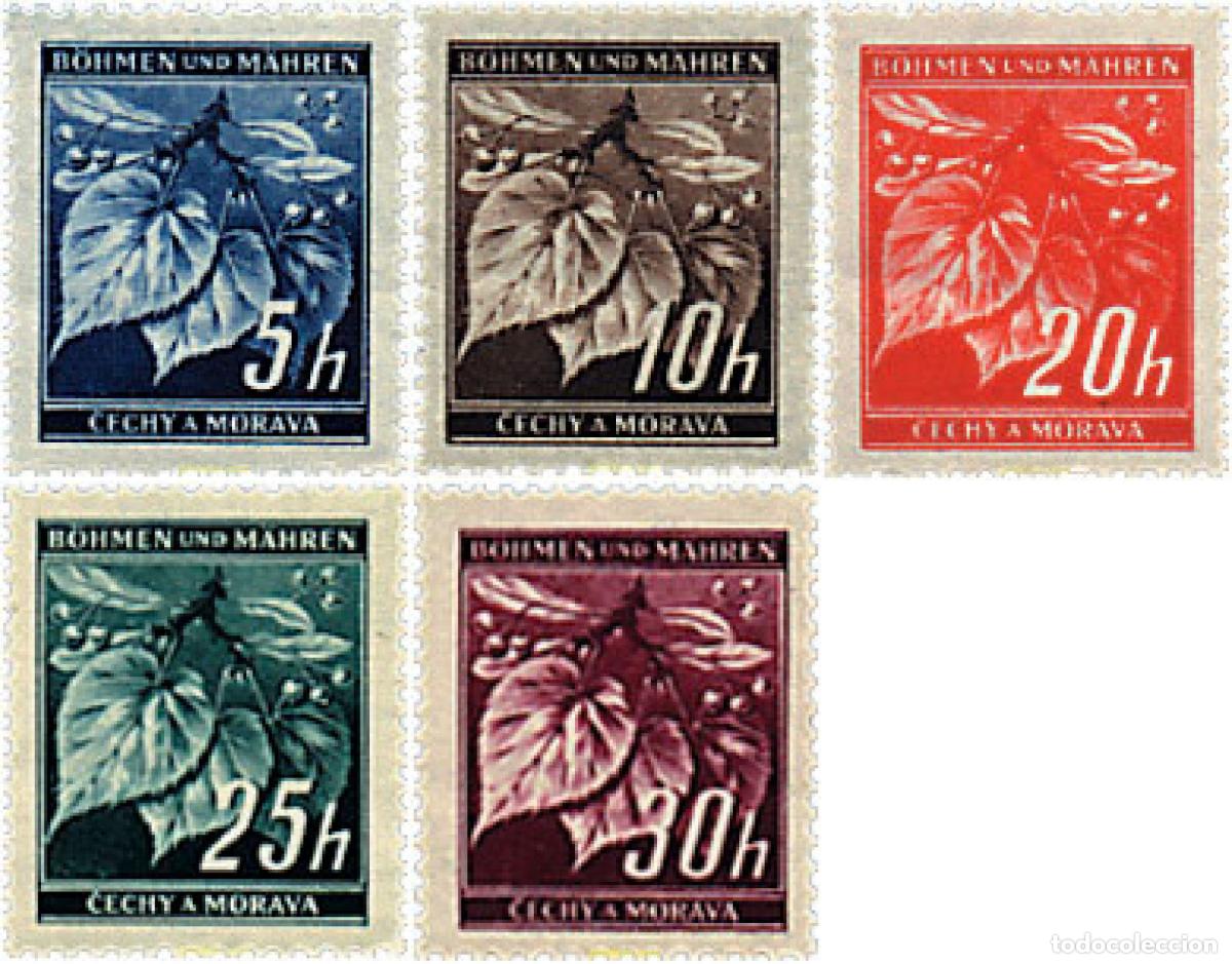 Sellos: 292328 MNH BOHEMIA Y MORAVIA 1939 SERIE BASICA