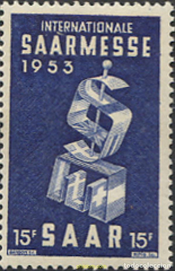 Sellos: 257301 MNH ALEMANIA. Sarre 1953 FERIA