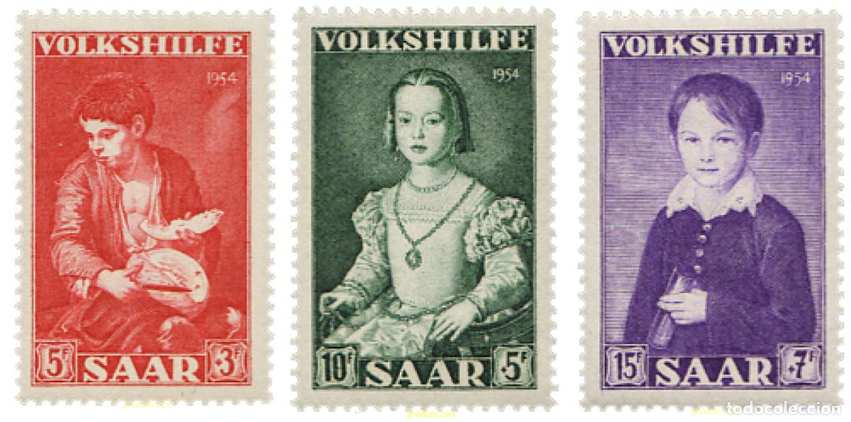 Francobolli: 262144 MNH ALEMANIA. Sarre 1954 A BENEFICIO DE LAS OBRAS POPULARES