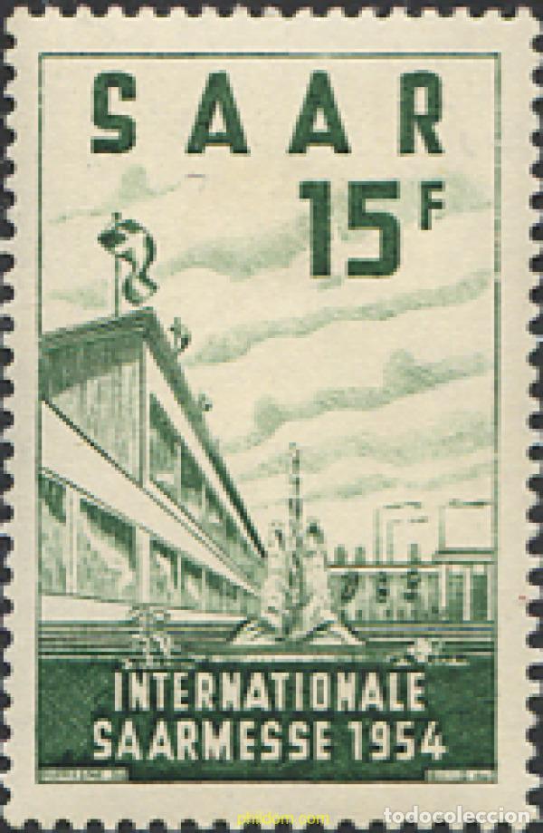 Sellos: 257303 MNH ALEMANIA. Sarre 1954 FERIA