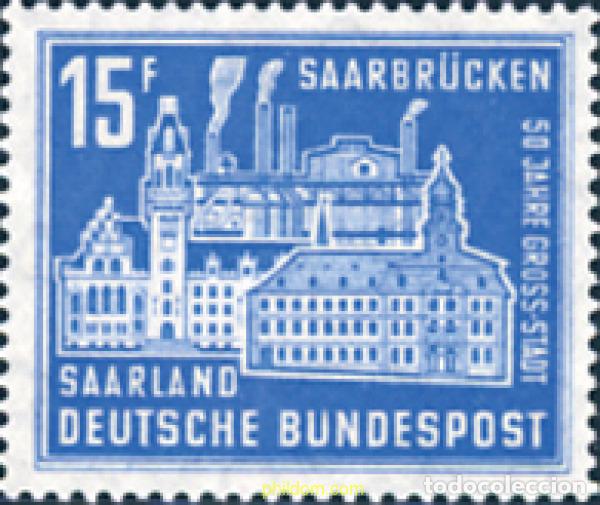 Sellos: 169181 MNH ALEMANIA. Sarre 1959 50 ANIVERSARIO DE SAARBRUCKEN