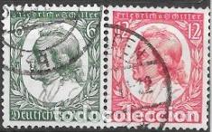Sellos: ALEMANIA-IMPREIO ALEM&Aacute;N-SELLOS A&Ntilde;OS 1934- FRIEDRICH SCHILLER POETA-USADOS-DENTADO 14