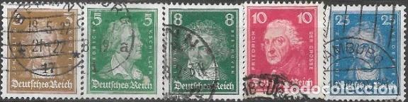 Sellos: ALEMANIA-IMPERIO ALEM&Aacute;N-SELLOS A&Ntilde;OS 1926-ALEMANES ILUSTRES-USADOS-DENTADO 14