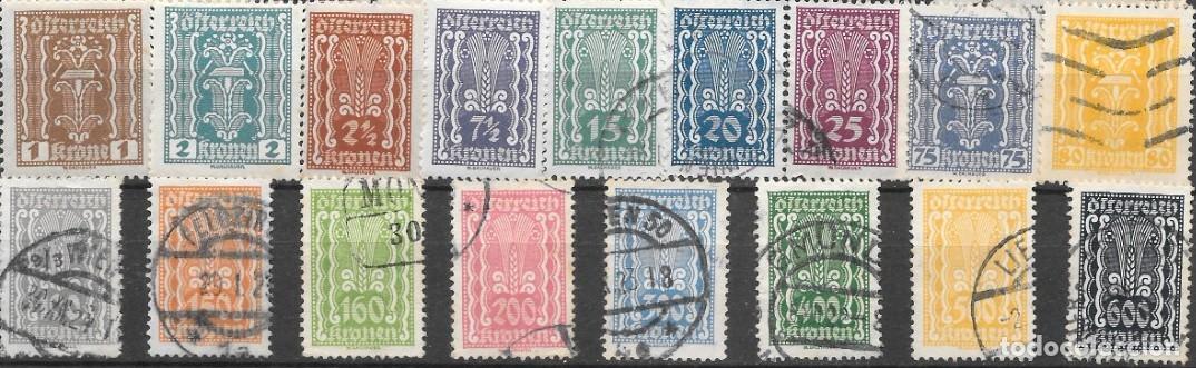 Sellos: AUSTRIA-SELLOS A&Ntilde;OS 1922/1924-LA REP&Uacute;BLICA-NUEVOS Y USADOS-DENTADO 12&frac12;