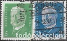 Sellos: ALEMANIA-IMPERIO ALEM&Aacute;N-SELLOS A&Ntilde;OS 1928-PAUL VON HINDENBURG-USADOS-DENTADO 14