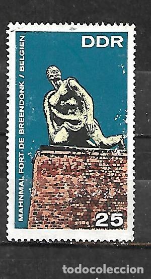 Sellos: 1968: RDA En memoria de las v&iacute;ctimas del fascismo. Breendonk, B&eacute;lgica (usado)