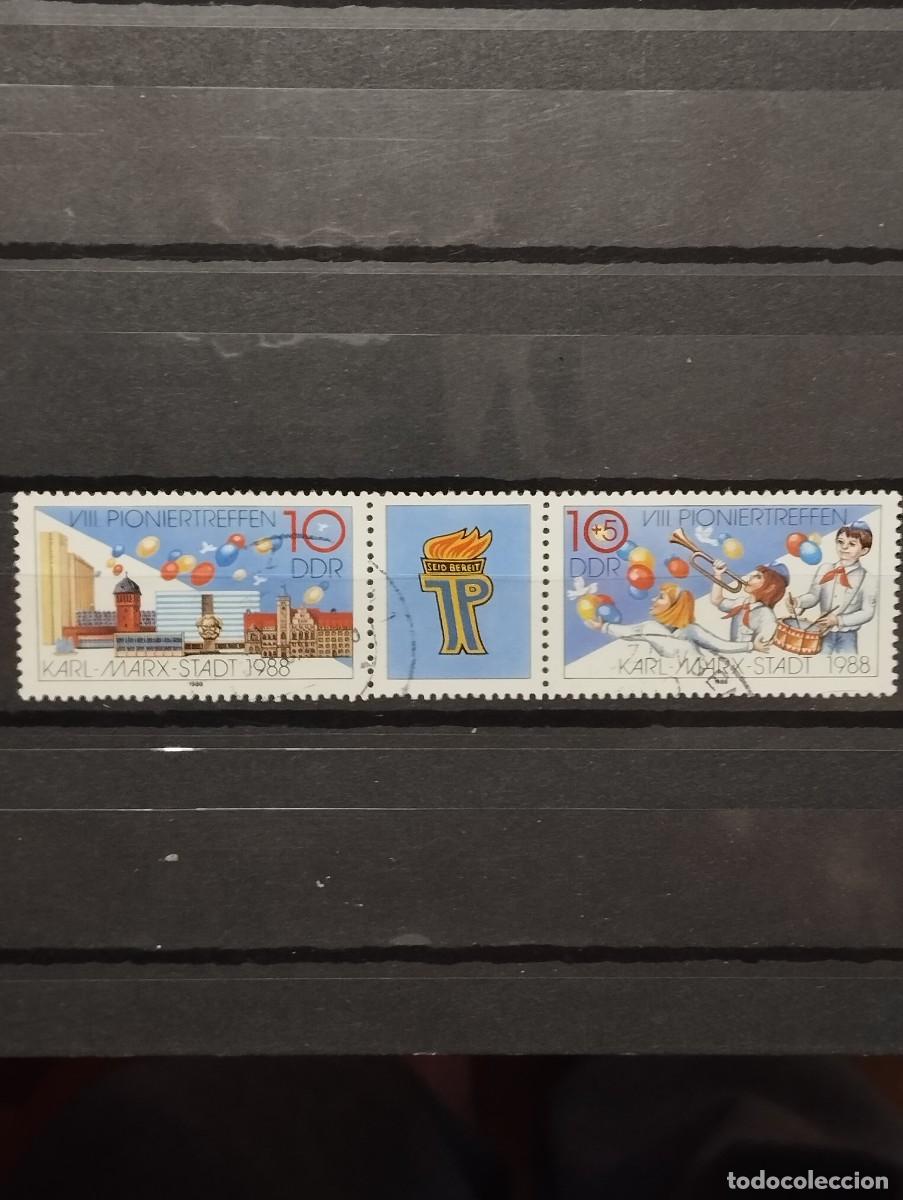 Sellos: 28.04/ Alemania Oriental. 1988. Ser&iacute;a completa en usado