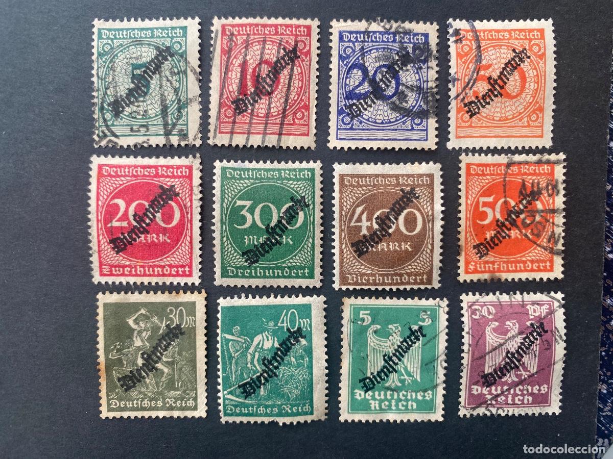 Sellos: Alemania sellos antiguos del Servicio Gubernamental