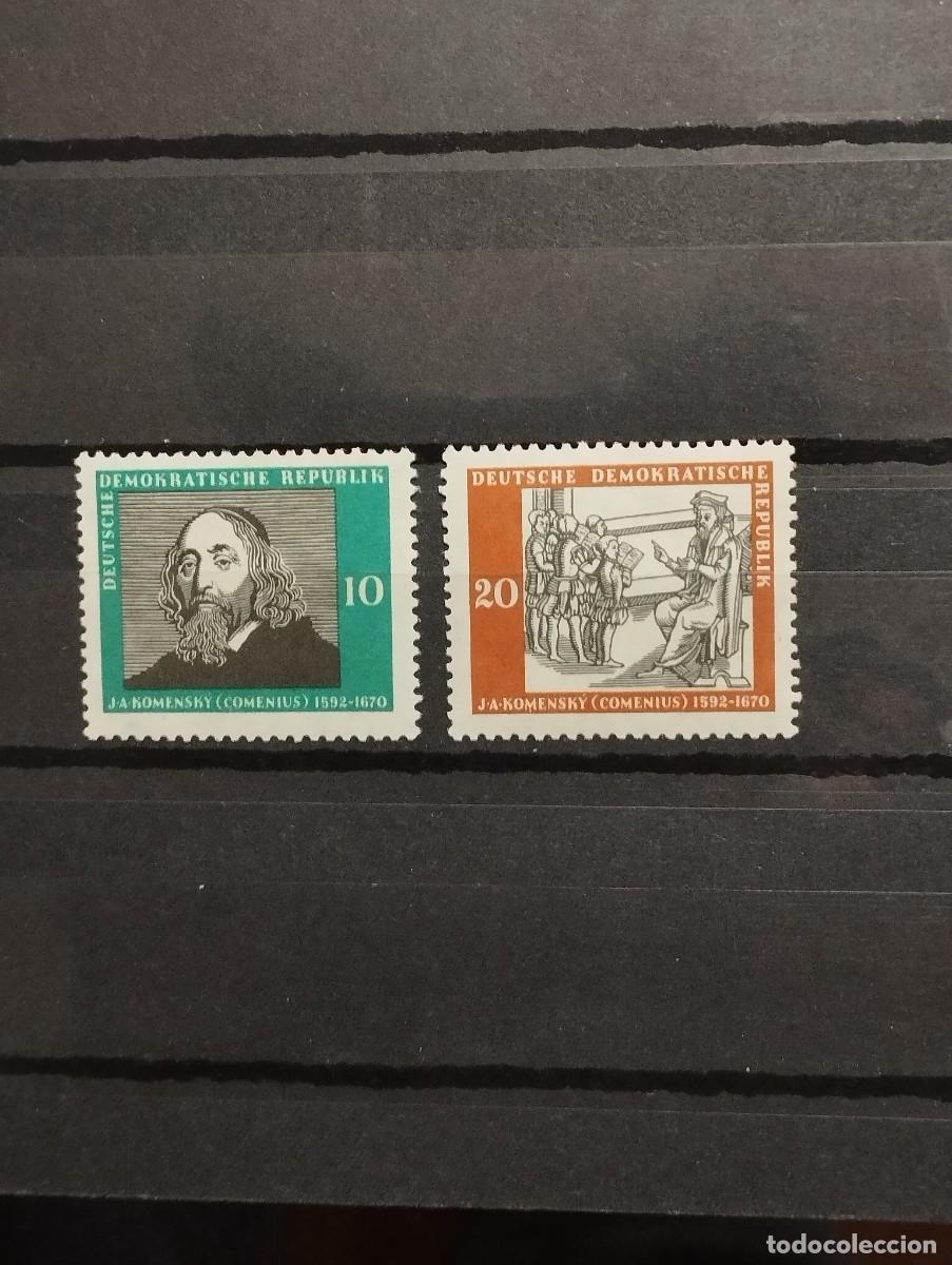 Sellos: 28.04/ Alemania Oriental. 1958. Ser&iacute;a completa en nuevo