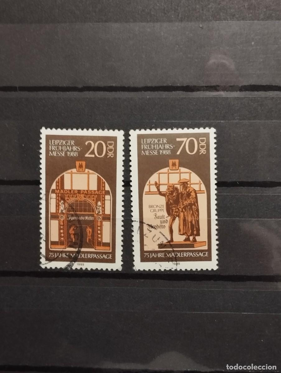 Sellos: 28.04/ Alemania Oriental. 1988. Ser&iacute;a completa en usado