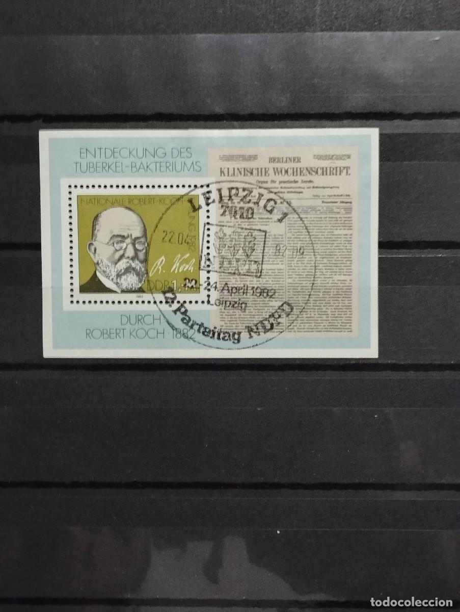 Sellos: 28.04/ Alemania Oriental. 1982. Bloque en usado