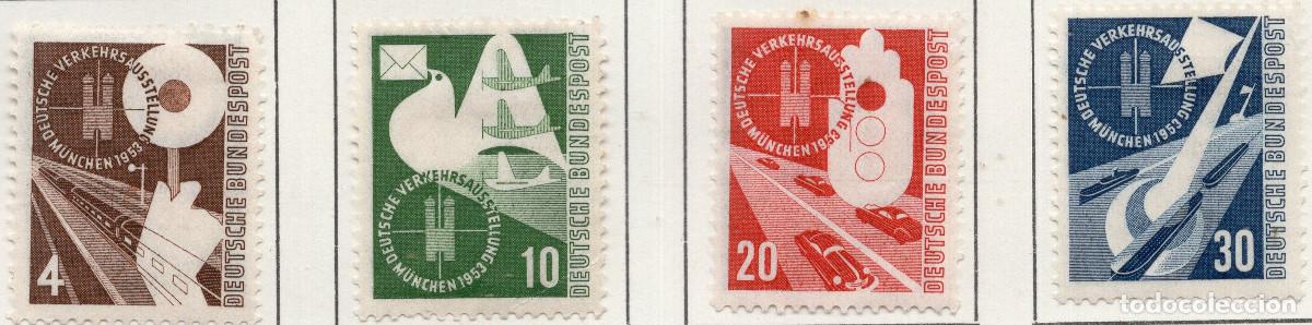Sellos: ALEMANIA FEDERAL 1953, MICHEL 167-170