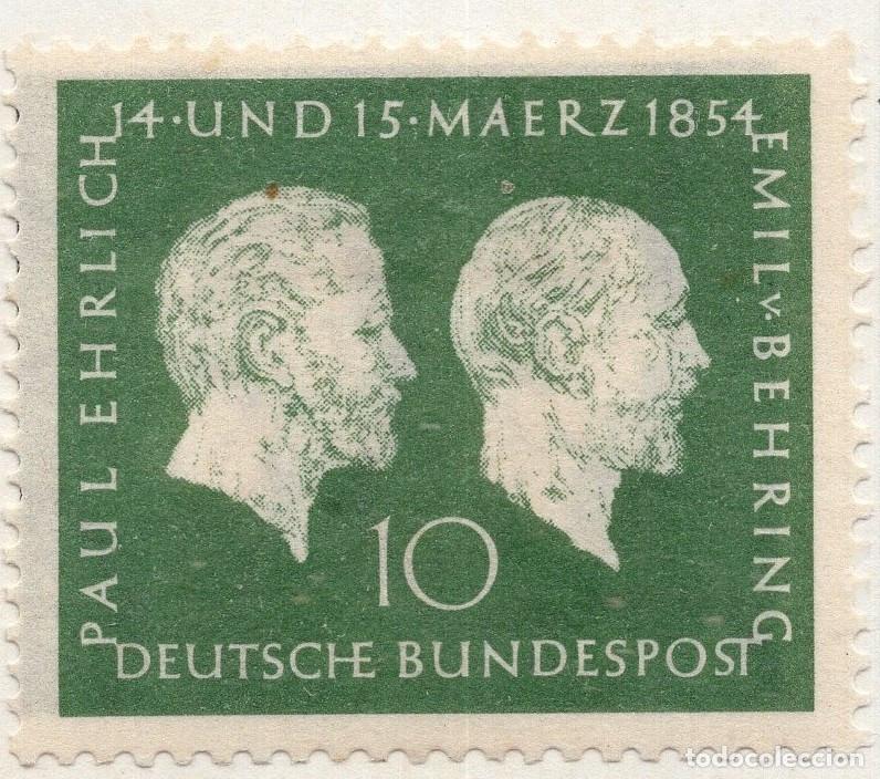 Sellos: ALEMANIA FEDERAL 1954, MICHEL 197