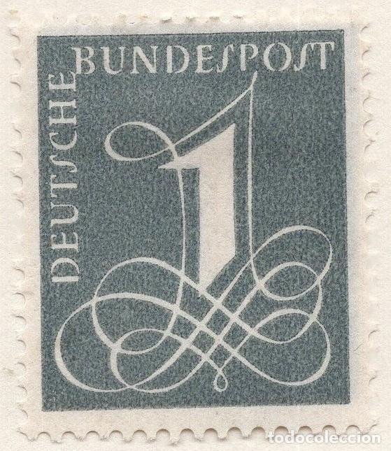 Sellos: ALEMANIA FEDERAL 1955, MICHEL 226XV