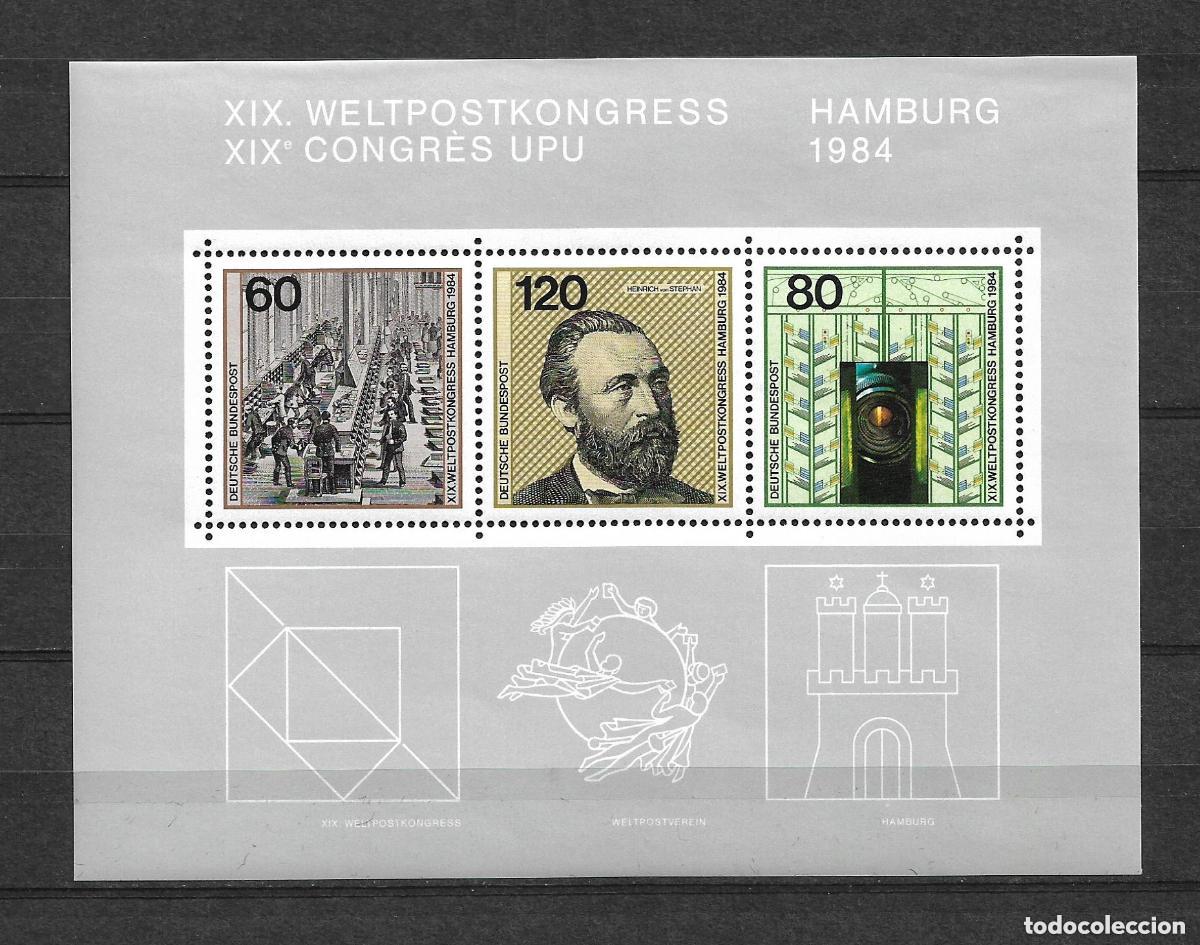 Sellos: alemania 1984 hoja bloque ** mnh 4.50&euro; - 31/11