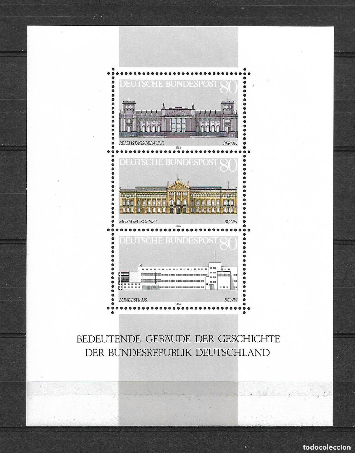 Sellos: alemania 1986 hoja bloque ** mnh 5&euro; - 31/11