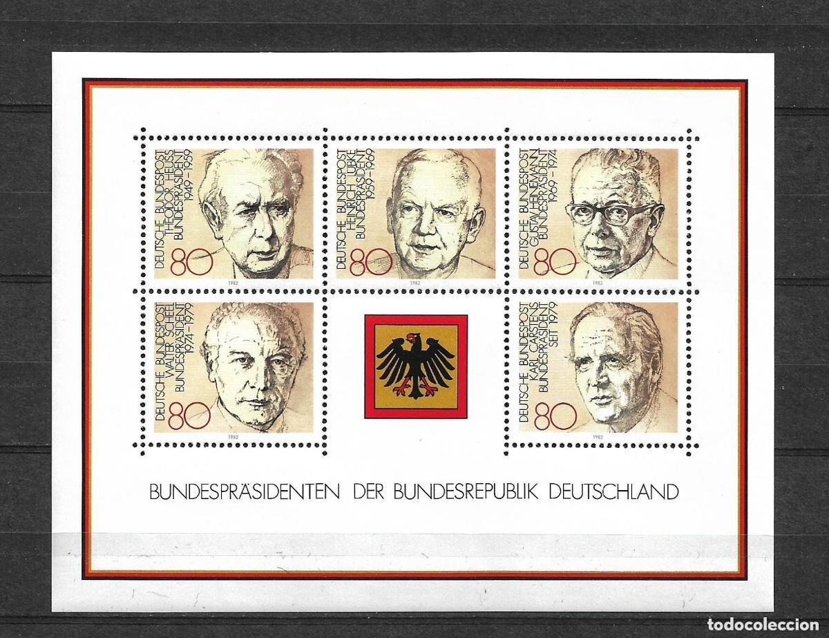 Sellos: alemania 1982 michel hoja bloque 18 ** mnh 6&euro; - 31/11