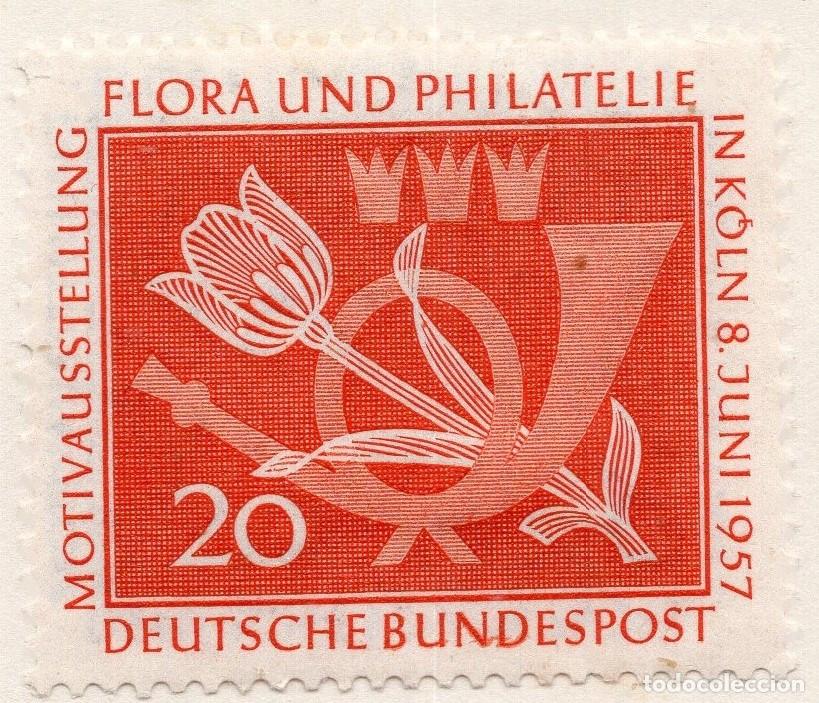 Sellos: ALEMANIA FEDERAL 1957, MICHEL 254