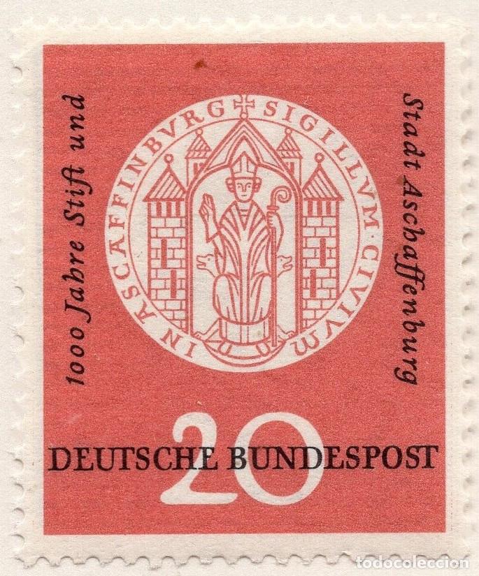 Sellos: ALEMANIA FEDERAL 1957, MICHEL 255