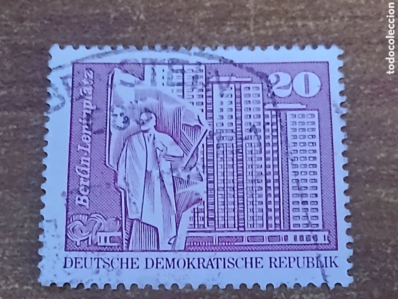 Sellos: Sello RDA Alemania 1.973 Leniplaz Plaza Lenin