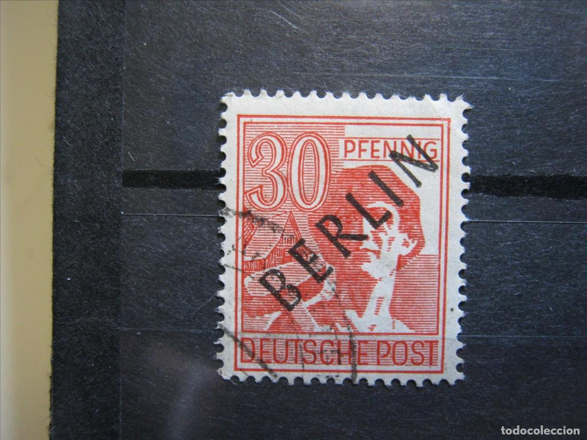 Sellos: BERL&Iacute;N 1948 YVERT 11 A USADO PERFECTO.