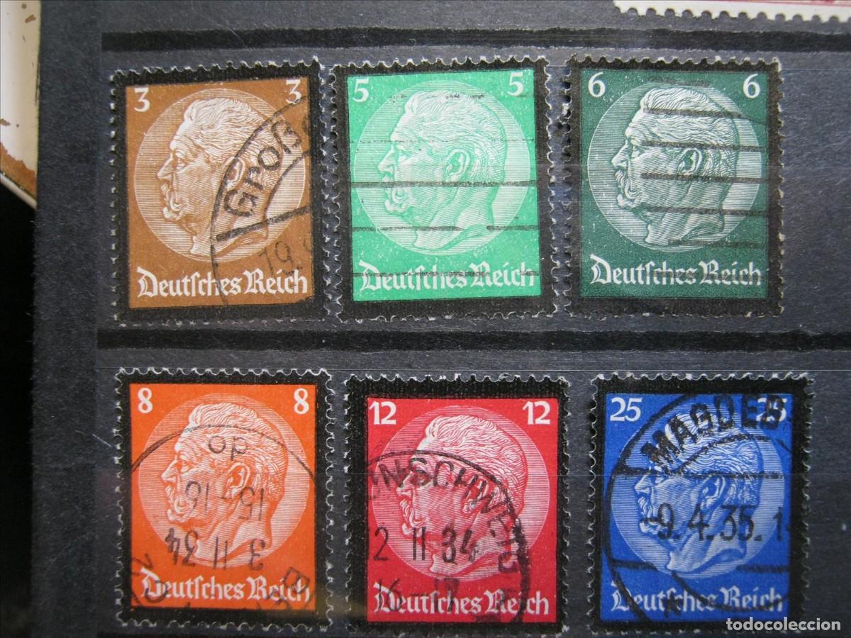 Sellos: ALEMANIA IMPERIO 1934 SERIE YVERT 503/508 USADOS PERFECTOS.