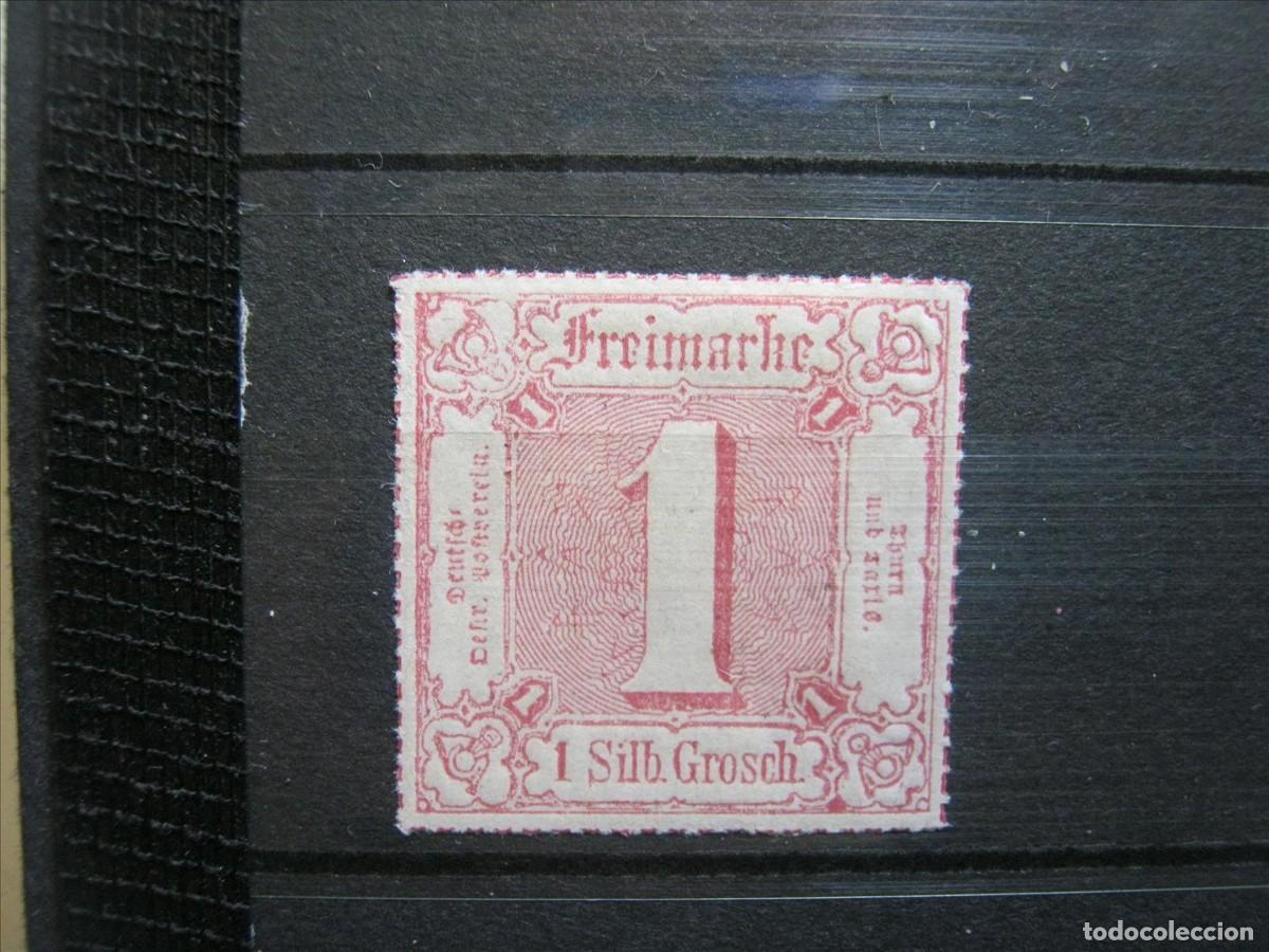 Sellos: ALEMANIA ESTADO TOUR Y TAXIS 1867 YVERT 29 LH* LEVE CHARNELA LUJO.