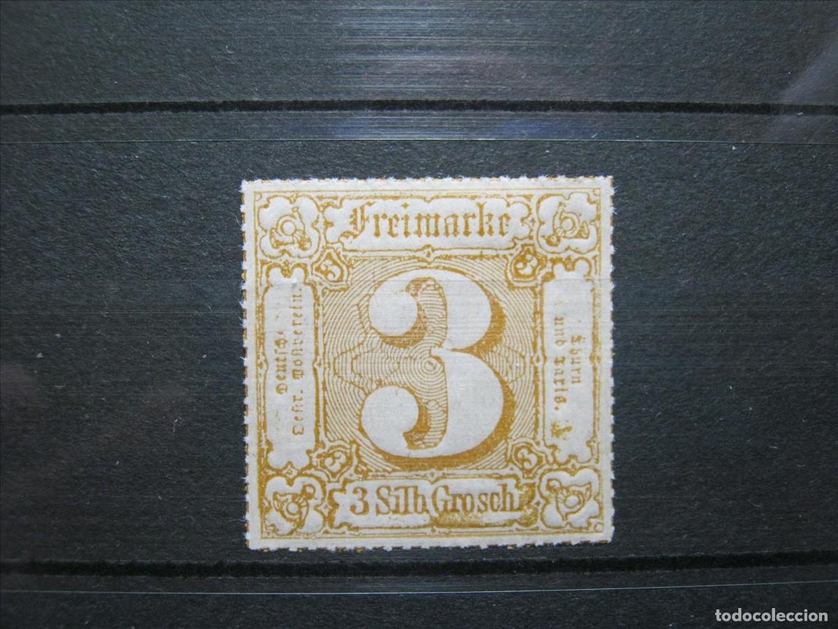 Sellos: ALEMANIA ESTADO TOUR Y TAXIS 1867 YVERT 31 LH* LEVE CHARNELA LUJO.