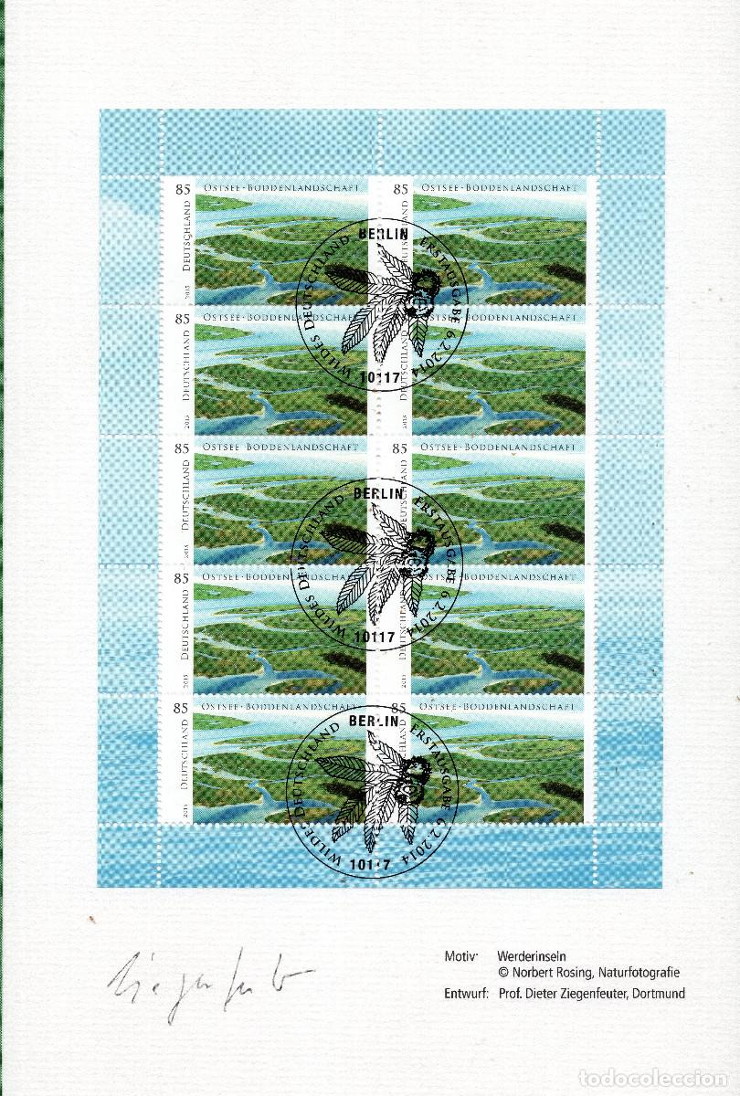 Sellos: ALEMANIA FEDERAL 2015, MINI-SHEET FDC MICHEL 3126KB