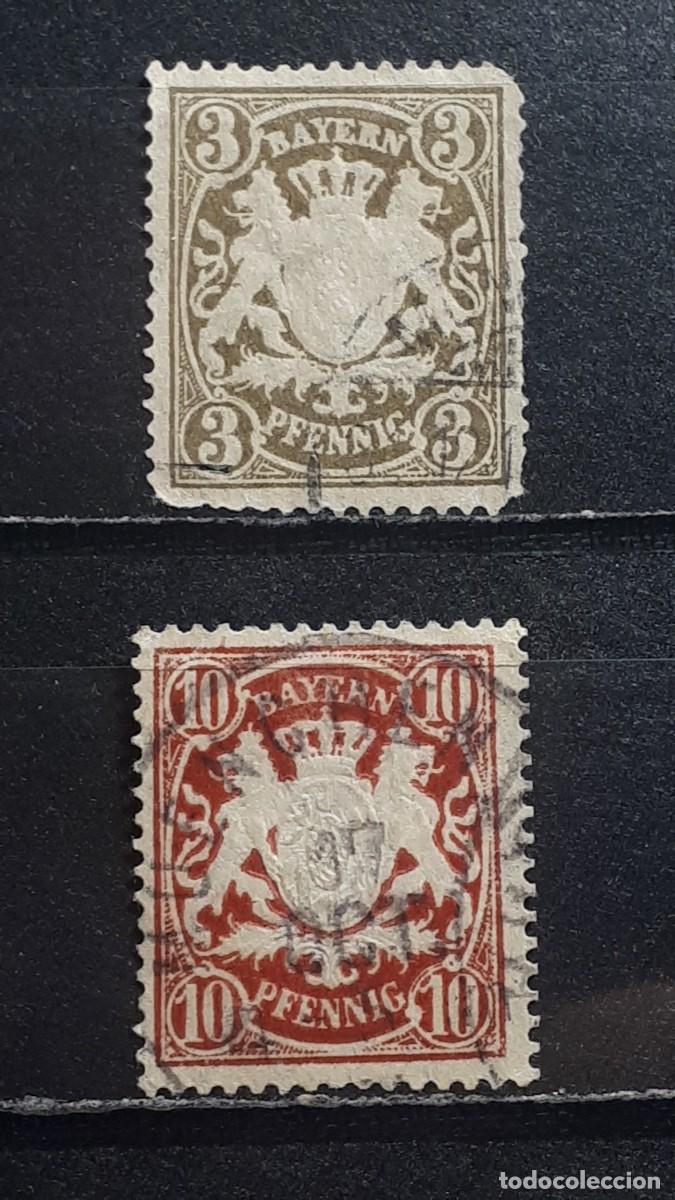 Sellos: ALEMANIA. BAVIERA. *. 1888-1904. YVERT 60, 63