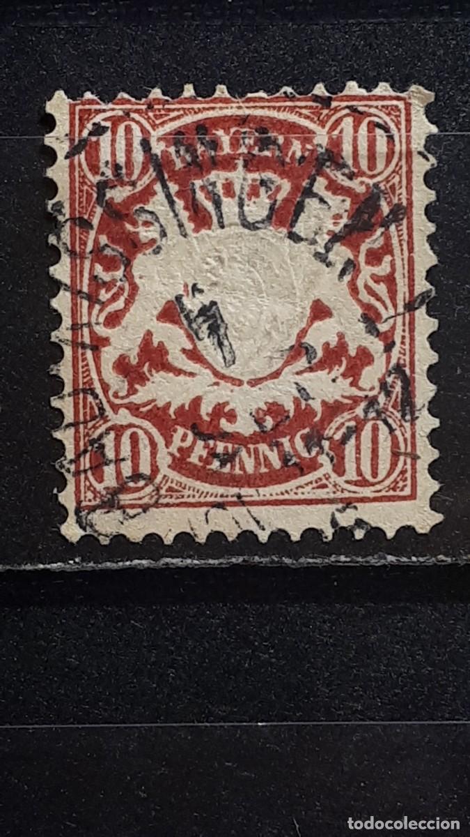 Stamps: ALEMANIA. BAVIERA. &deg;. 1881. YVERT 50