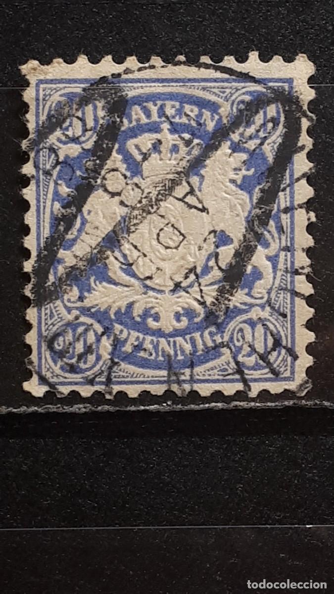 Sellos: ALEMANIA. BAVIERA. &deg;. 1881. YVERT 51