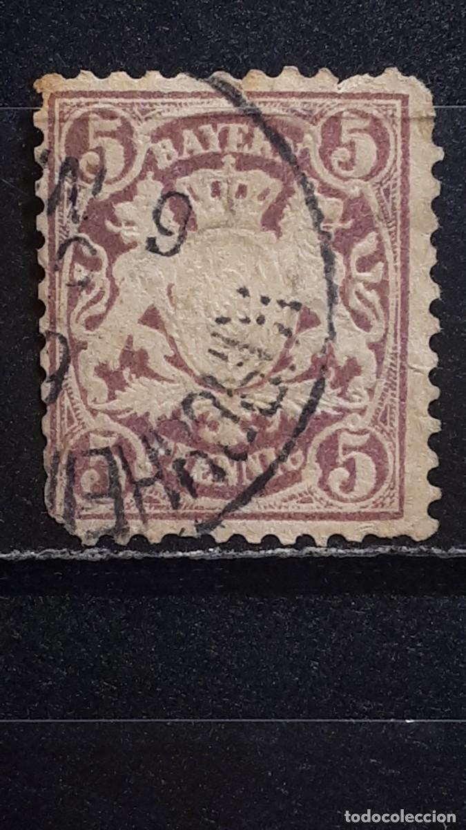 Sellos: ALEMANIA. BAVIERA. &deg;. 1881. YVERT 49