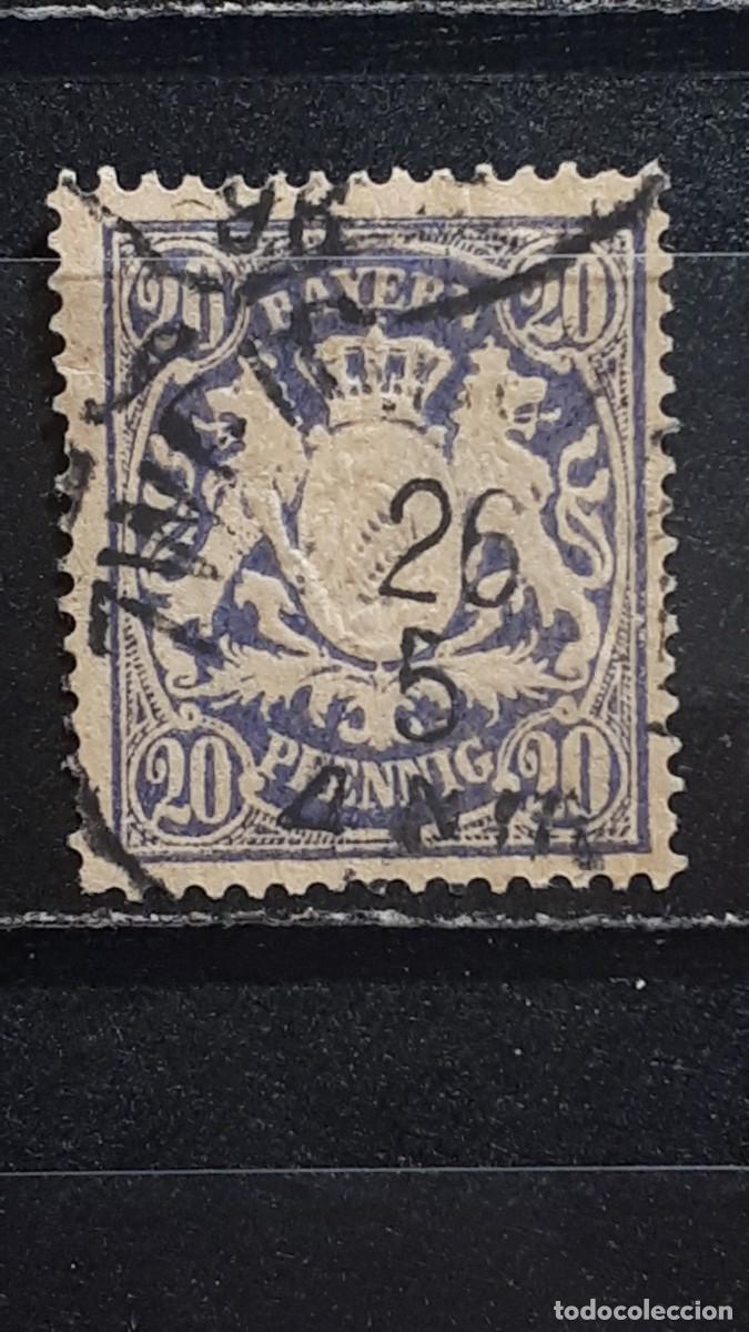 Sellos: ALEMANIA. BAVIERA. &deg;. 1888-1904. YVERT 64