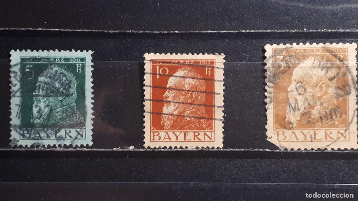 Sellos: ALEMANIA. BAVIERA. &deg;. 1911. YVERT 77/8, 81