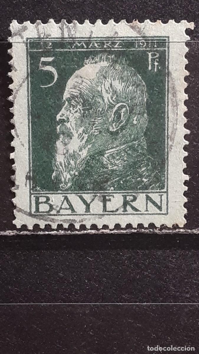 Sellos: ALEMANIA. BAVIERA. &deg;. 1911. YVERT 77