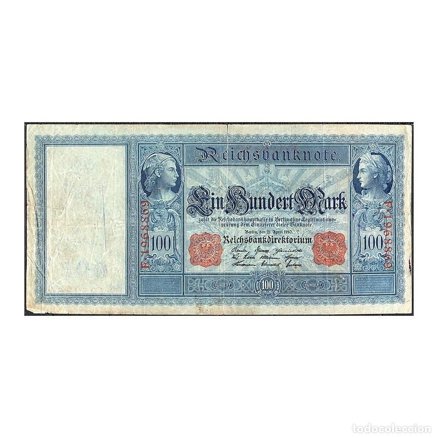 Sellos: Alemania 1910 [BLL] 100 Marcos Reichbanknote (BC)