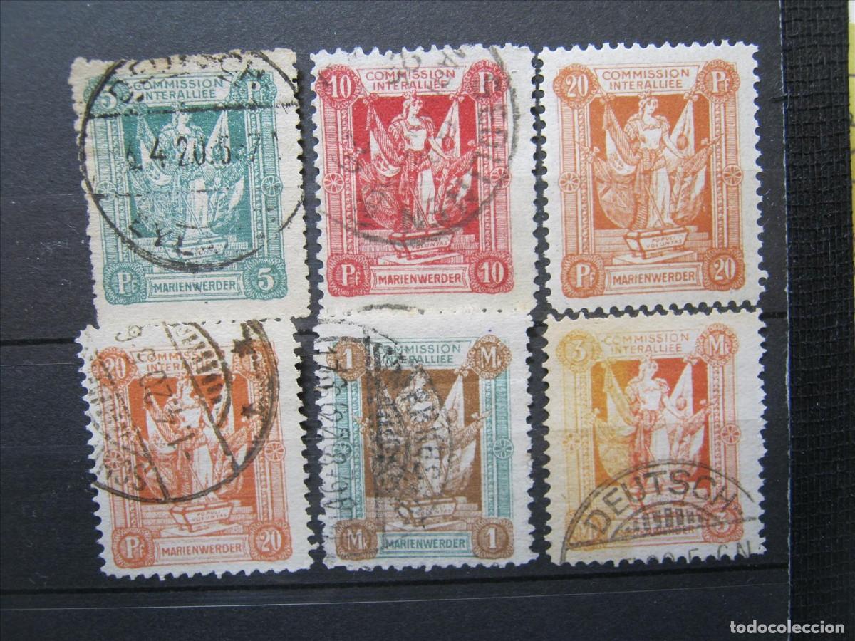 Sellos: ALEMANIA OCUPACI&Oacute;N MARIENWERDER LOTE USADO Y MNH** BIEN.