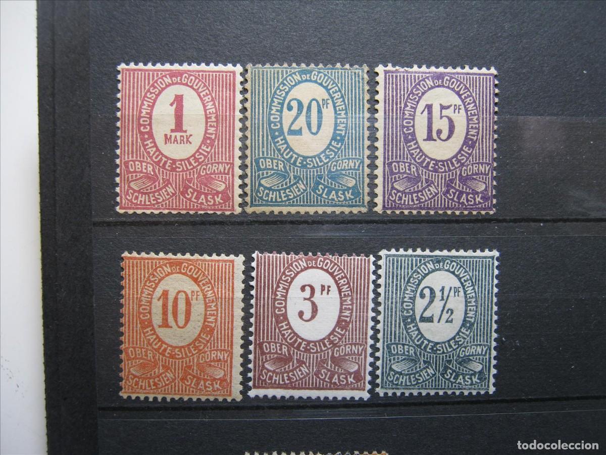 Sellos: ALEMANIA OCUPACI&Oacute;N SILESIA 1920 LOTE MH/LH/MNH** LUJO.