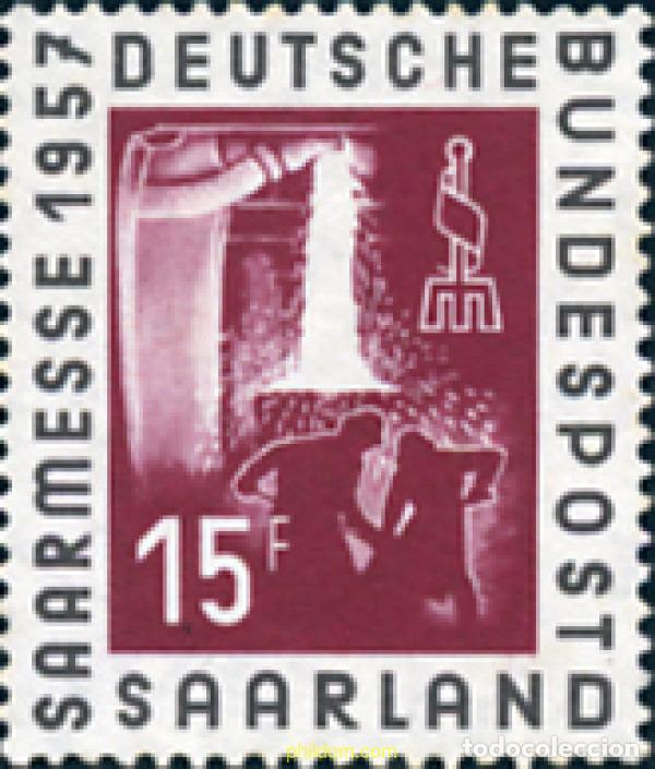Sellos: 169161 MNH ALEMANIA. Sarre 1957 5 FERIA INTERNACIONAL