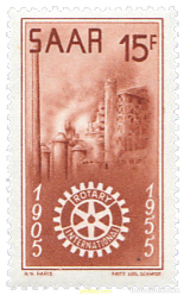 Sellos: 262150 MNH ALEMANIA. Sarre 1955 CINCUENTENARIO DEL ROTARY INTERNACIONAL
