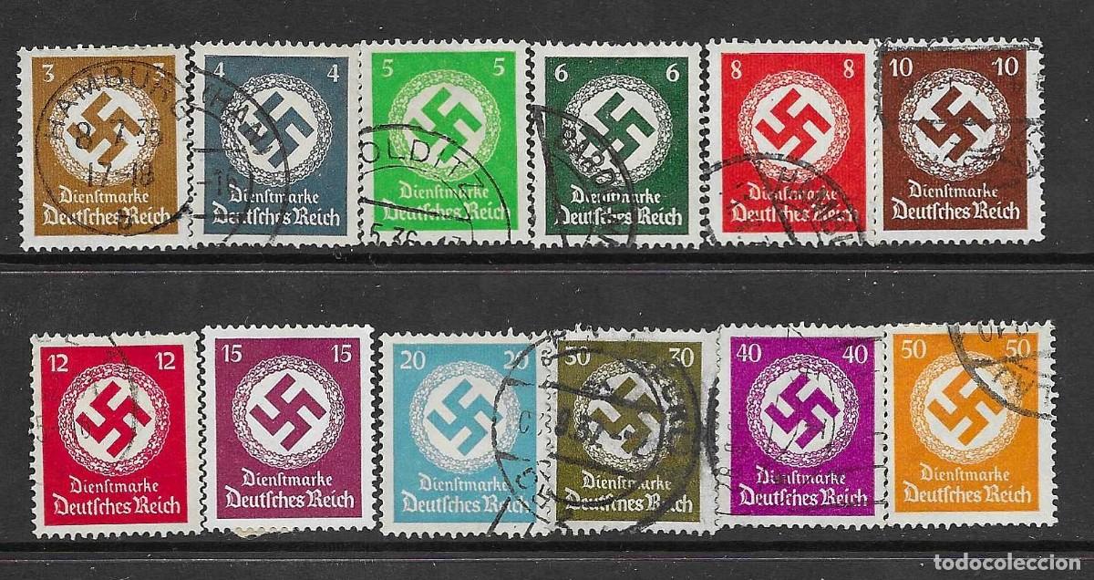 Sellos: IMPERIO ALEMAN 1934 - USADOS- UNO NIEVO CON FIJASELLO- SWASTKA