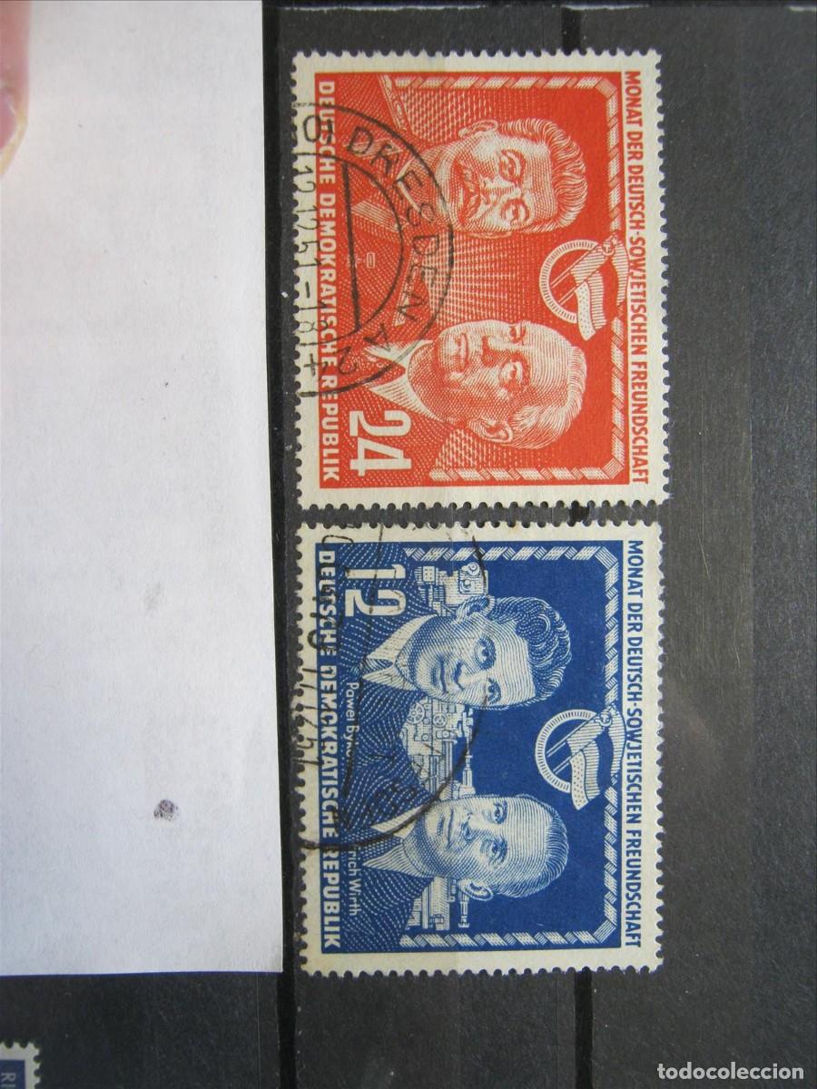 Sellos: DDR ALEMANIA ORIENTAL 1951 SERIE YVERT 48/49 USADOS PERFECTOS.