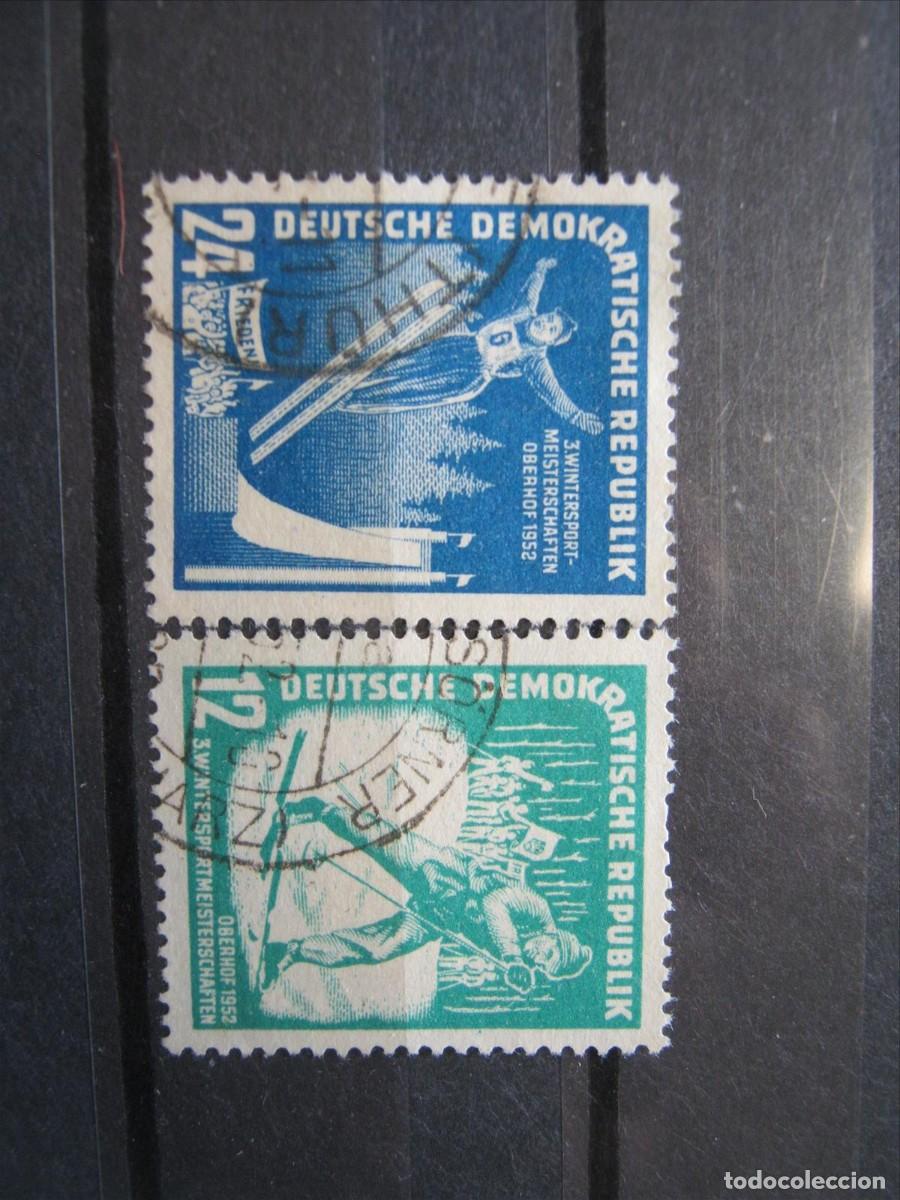 Sellos: DDR ALEMANIA ORIENTAL 1952 SERIE YVERT 50/51 USADOS PERFECTOS.