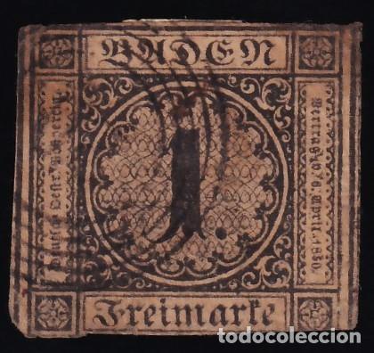 Sellos: Estados Alemanes, Baden. 1851-1852 Y&T. 1