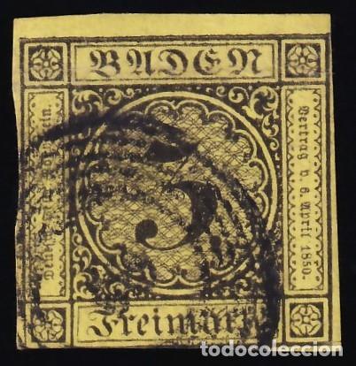 Sellos: Estados Alemanes, Baden. 1851-1852 Y&T. 2