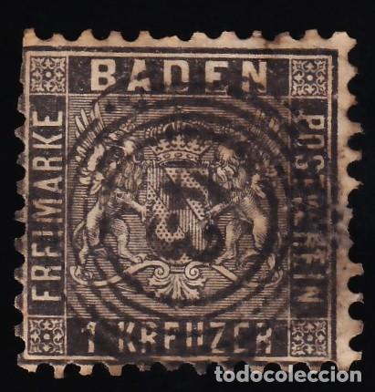 Sellos: Estados Alemanes, Baden. 1862 Y&T. 13