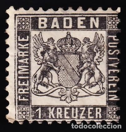 Sellos: Estados Alemanes, Baden. 1862-64 Y&T. 16 /*/