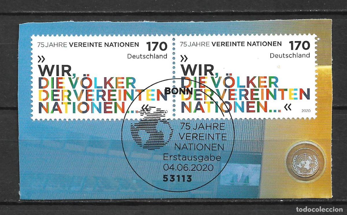 Francobolli: alemania 2020 michel 3549 usado - naciones unidas - 33/37